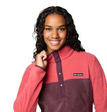 Load image into Gallery viewer, Columbia Women&#39;s Benton Springs Half Snap Fleece Top (Daredevil/Moonvista)
