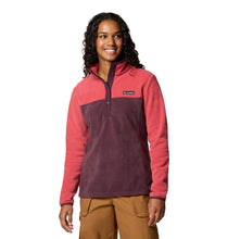 Load image into Gallery viewer, Columbia Women&#39;s Benton Springs Half Snap Fleece Top (Daredevil/Moonvista)
