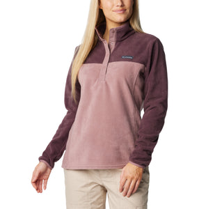 Columbia Women's Benton Springs Half Snap Fleece Top (Moonvista Fig)