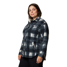 Load image into Gallery viewer, Columbia Women&#39;s Benton Springs Fleece Shirt Jacket (Chalk Omblur Tonal)
