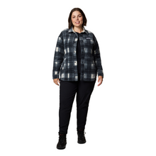 Load image into Gallery viewer, Columbia Women&#39;s Benton Springs Fleece Shirt Jacket (Chalk Omblur Tonal)

