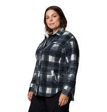 Load image into Gallery viewer, Columbia Women&#39;s Benton Springs Fleece Shirt Jacket (Chalk Omblur Tonal)
