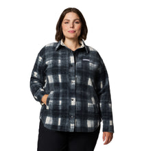 Load image into Gallery viewer, Columbia Women&#39;s Benton Springs Fleece Shirt Jacket (Chalk Omblur Tonal)
