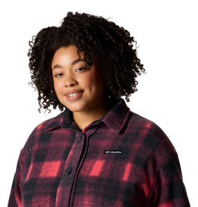 Columbia Women's Benton Springs Fleece Shirt Jacket (Daredevil Omblur Tonal)