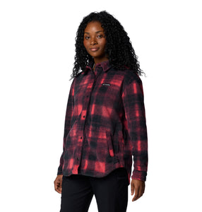 Columbia Women's Benton Springs Fleece Shirt Jacket (Daredevil Omblur Tonal)