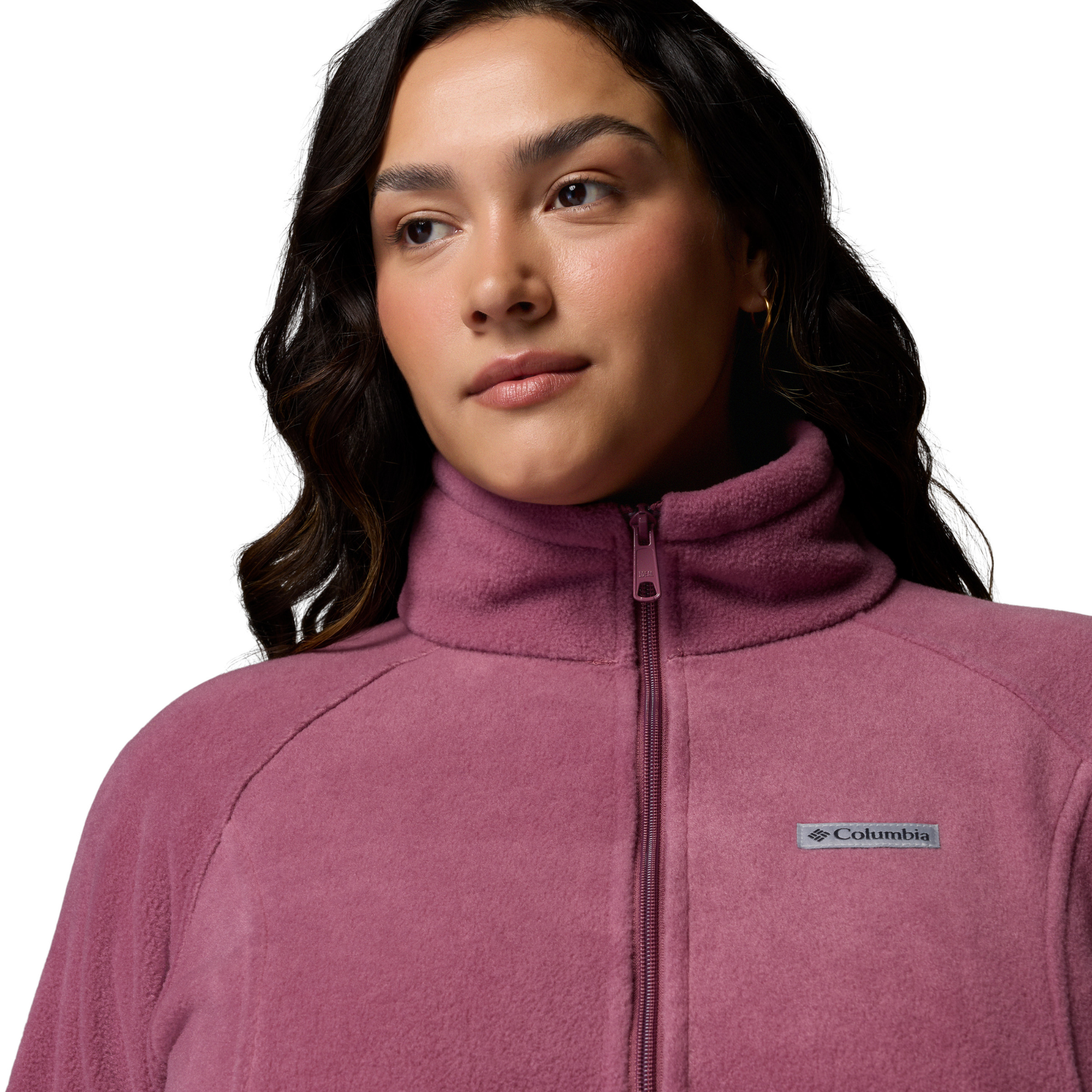 Columbia Women's Benton Springs Full Zip Fleece Jacket Antique Mauve 553 1372111