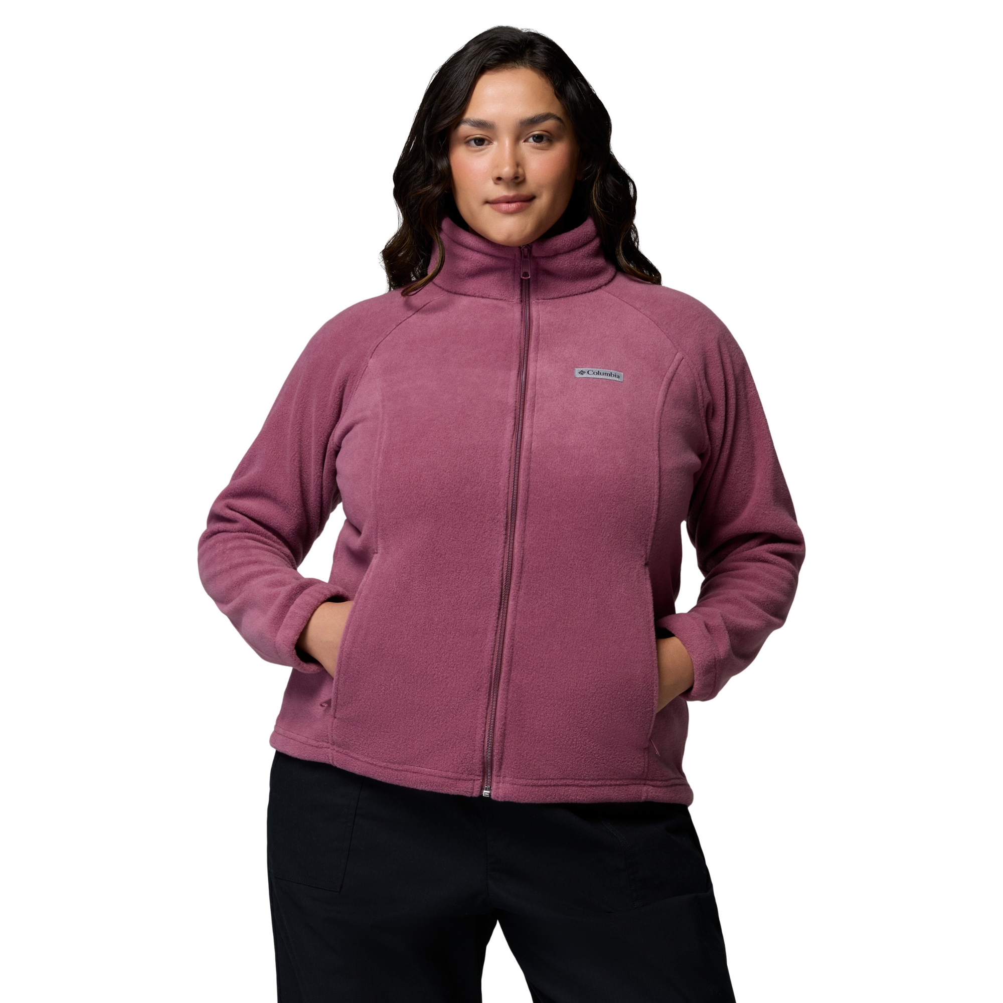 Columbia Women's Benton Springs Full Zip Fleece Jacket Antique Mauve 553 1372111