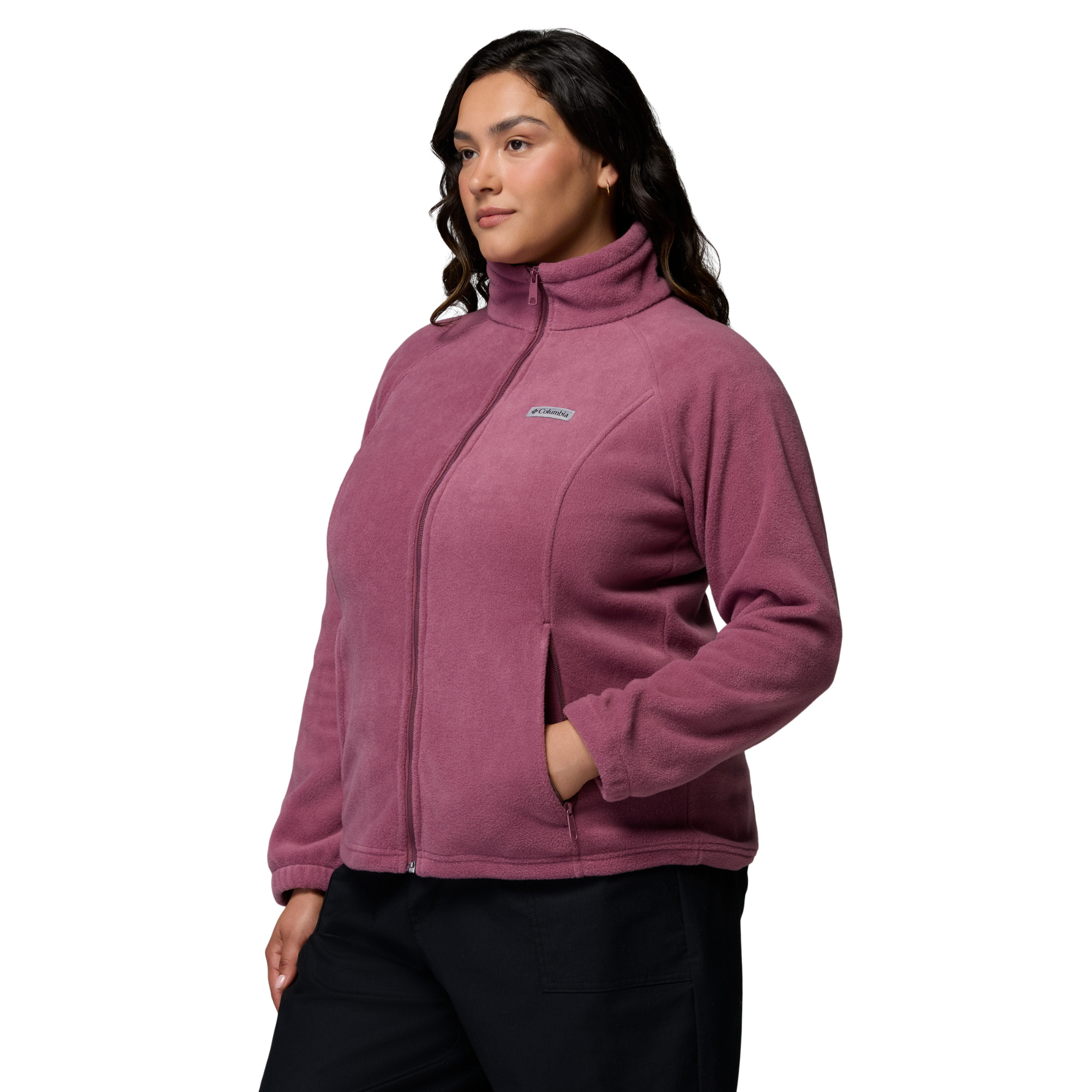 Columbia Women's Benton Springs Full Zip Fleece Jacket Antique Mauve 553 1372111