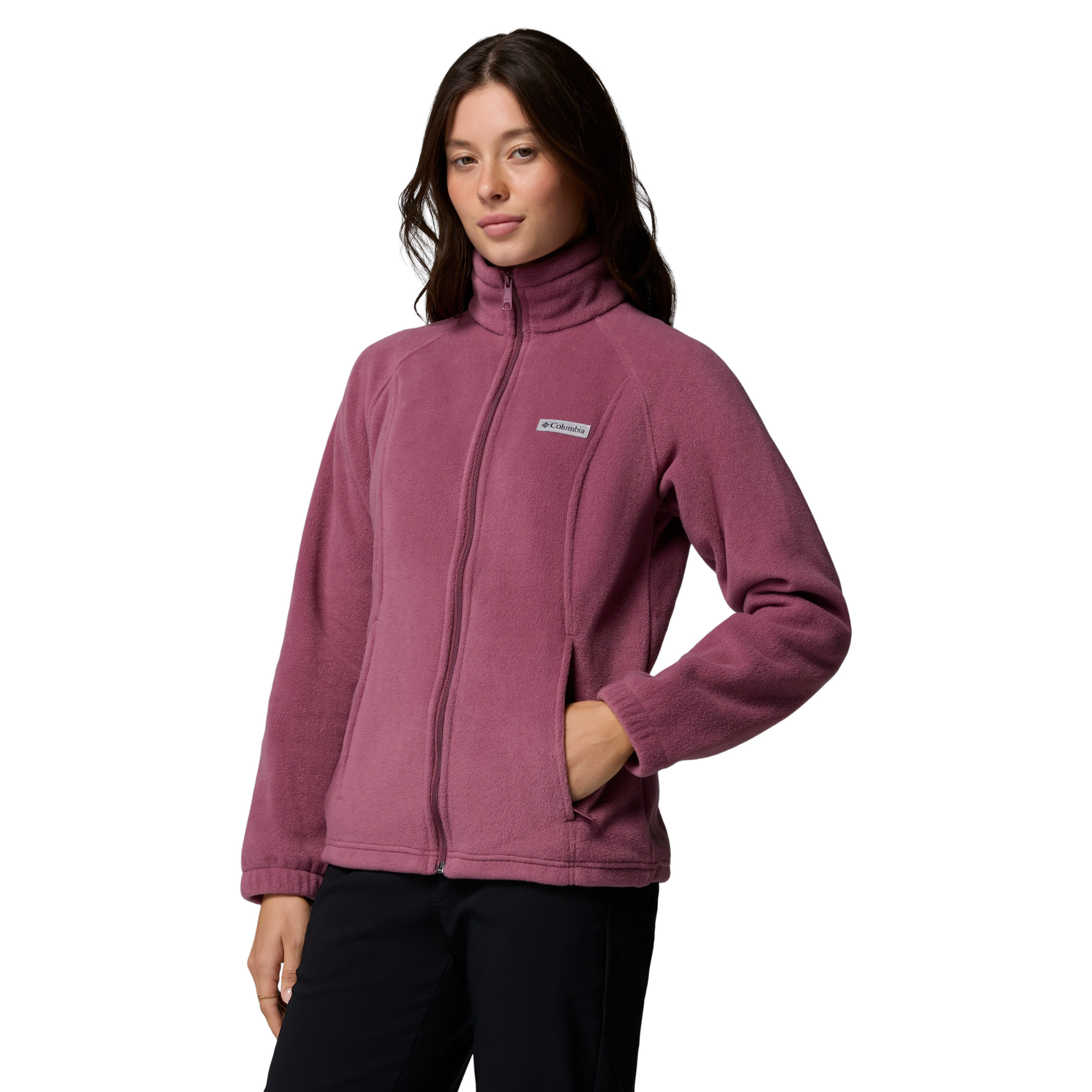 Columbia Women's Benton Springs Full Zip Fleece Jacket Antique Mauve 553 1372111