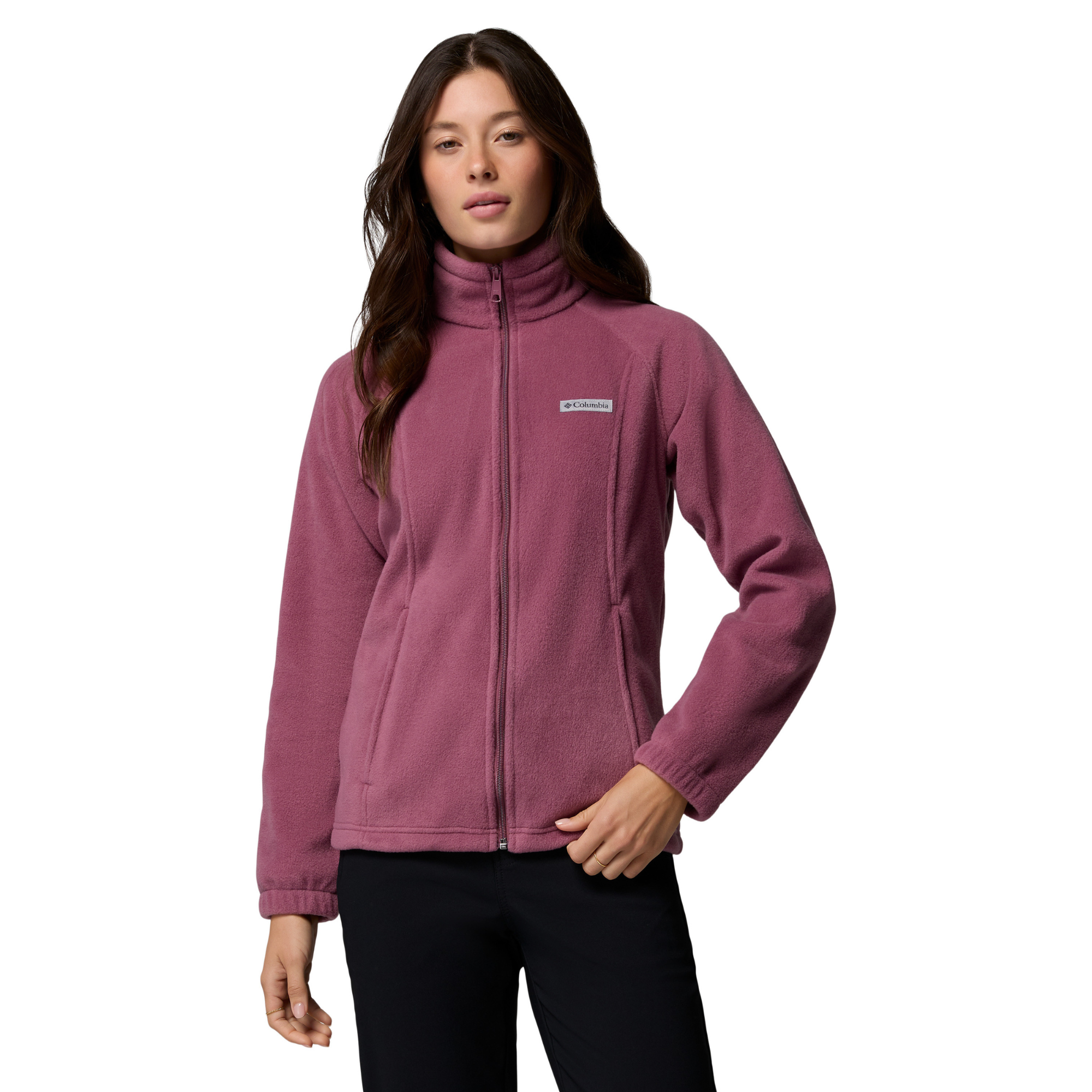 Columbia Women's Benton Springs Full Zip Fleece Jacket Antique Mauve 553 1372111