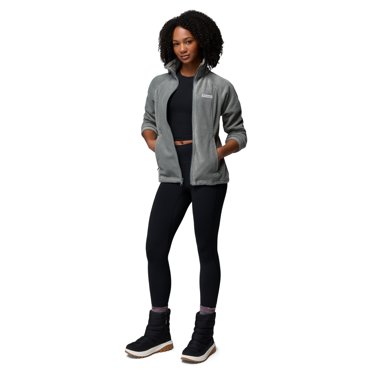 Columbia Women's Benton Springs Full Zip Fleece Jacket Sedona Sage 342 1372111