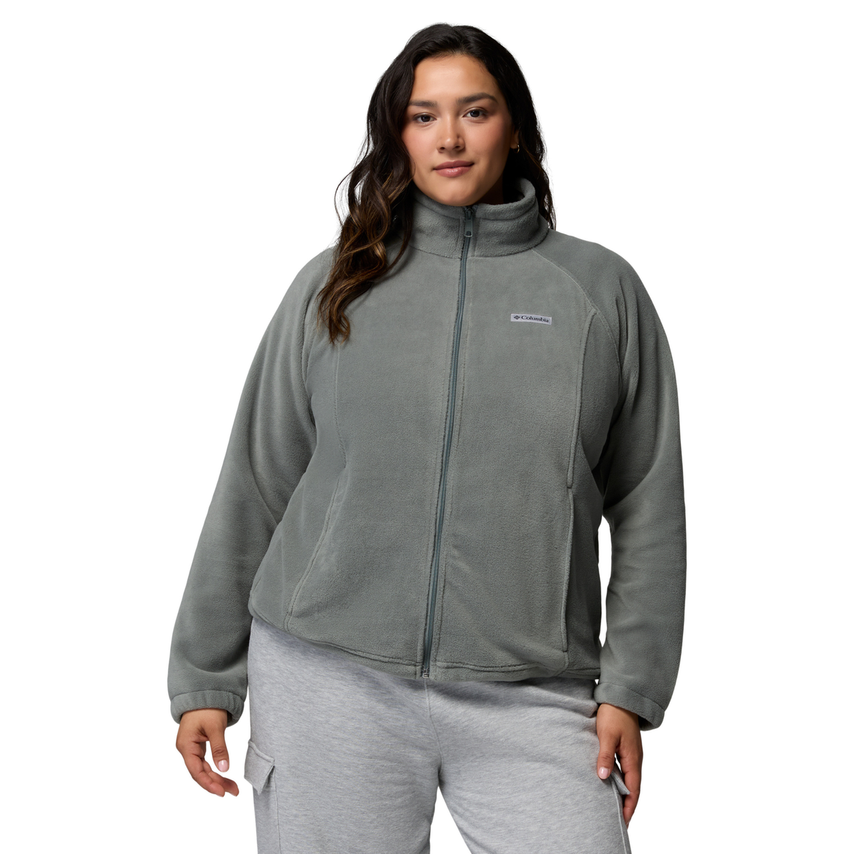 Columbia Women's Benton Springs Full Zip Fleece Jacket Sedona Sage 342 1372111
