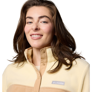 Columbia Women's Benton Springs Half Snap Fleece Top (Canoe/Lemon Wash)