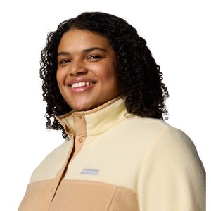 Columbia Women's Benton Springs Half Snap Fleece Top (Canoe/Lemon Wash)