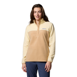 Columbia Women's Benton Springs Half Snap Fleece Top (Canoe/Lemon Wash)