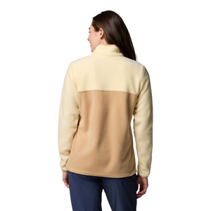 Columbia Women's Benton Springs Half Snap Fleece Top (Canoe/Lemon Wash)