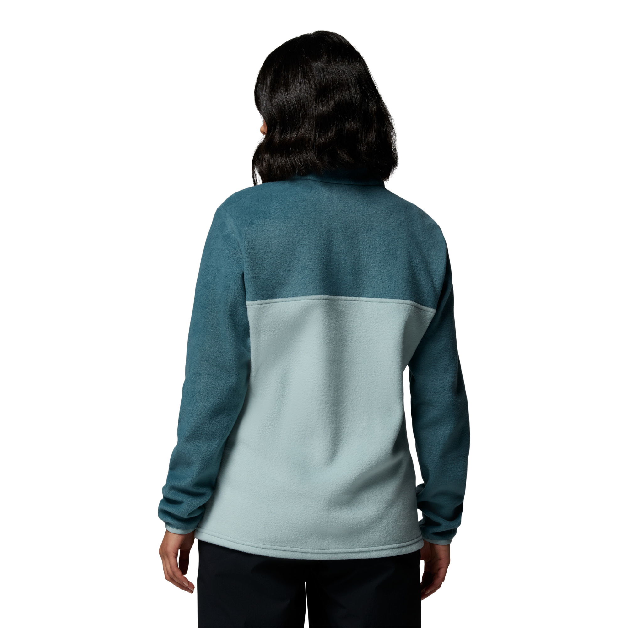 Columbia Women's Benton Springs Half Snap Fleece Top (Crushed Blue/Everblue)