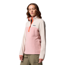 Load image into Gallery viewer, Columbia Women&#39;s Benton Springs Half Snap Fleece Top (Eraser Pink/Dark Stone/Tuscan)
