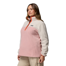 Load image into Gallery viewer, Columbia Women&#39;s Benton Springs Half Snap Fleece Top (Eraser Pink/Dark Stone/Tuscan)
