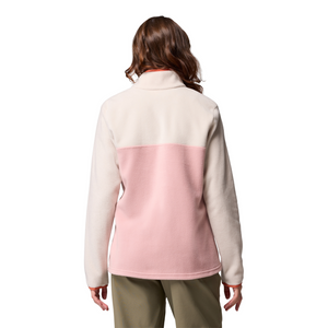 Columbia Women's Benton Springs Half Snap Fleece Top (Eraser Pink/Dark Stone/Tuscan)