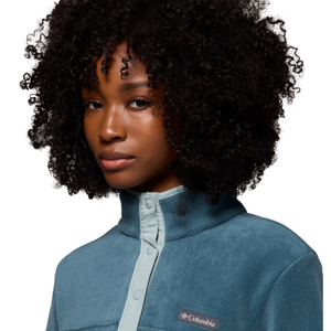 Columbia Women's Benton Springs Half Snap Fleece Top (Everblue/Crushed Blue)