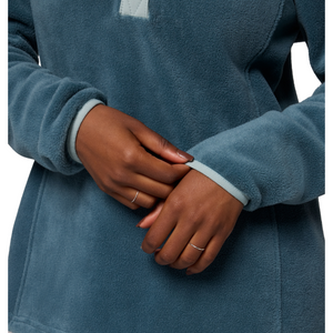 Columbia Women's Benton Springs Half Snap Fleece Top (Everblue/Crushed Blue)
