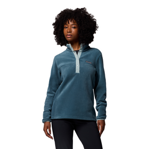 Columbia Women's Benton Springs Half Snap Fleece Top (Everblue/Crushed Blue)