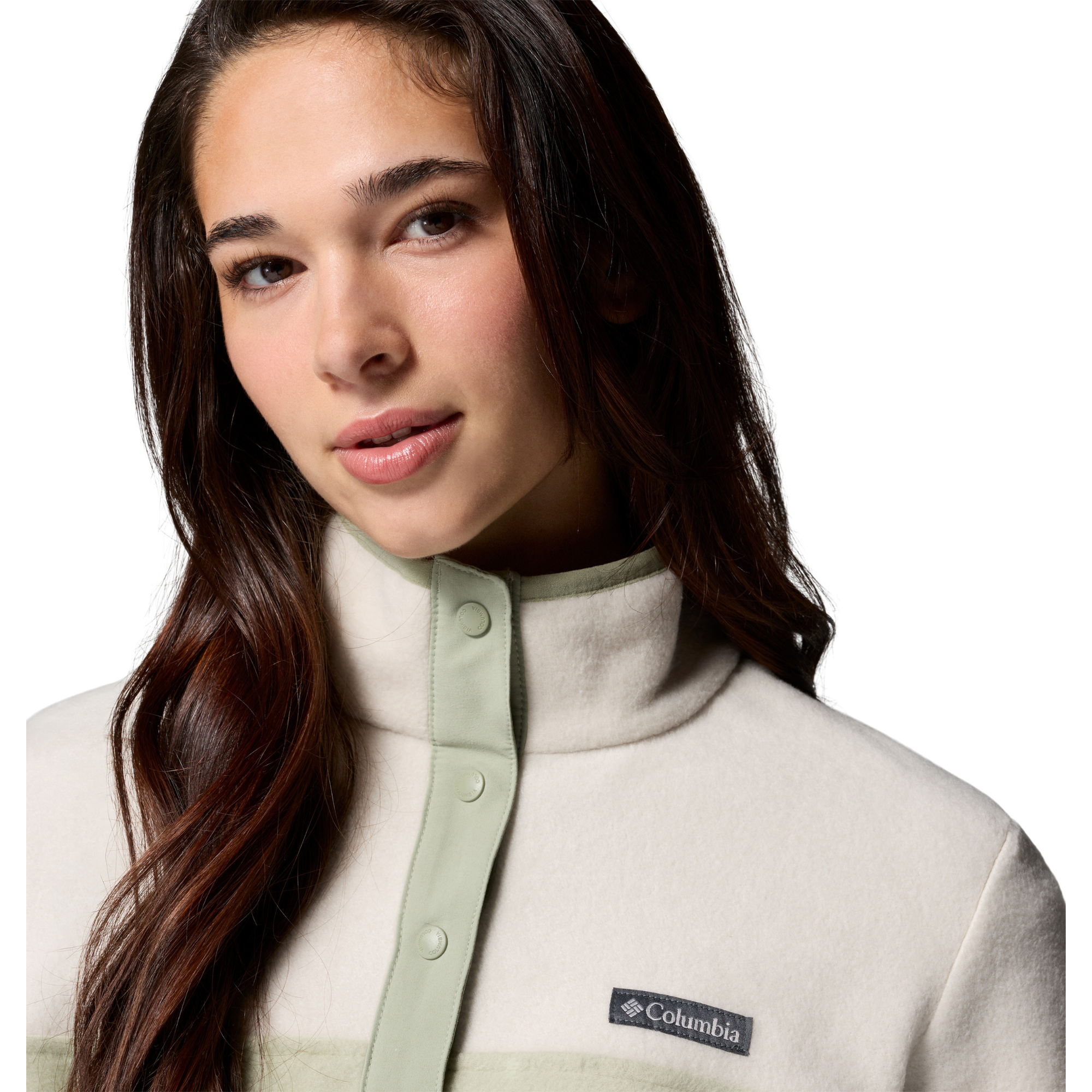 Columbia Women's Benton Springs Half Snap Fleece Top (Safari/Dark Stone)