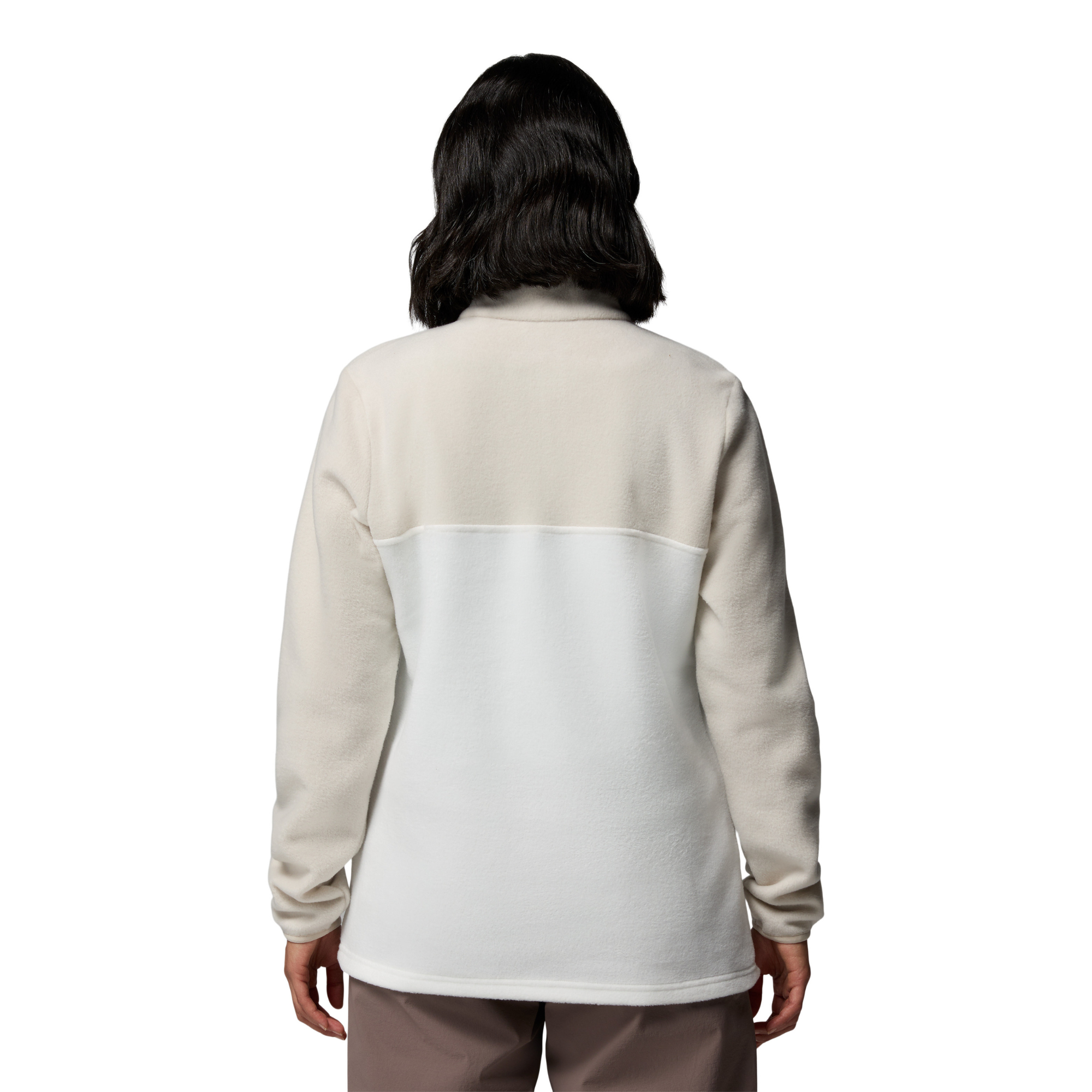 Columbia Women's Benton Springs Half Snap Fleece Top (Sea Salt/Dark Stone)