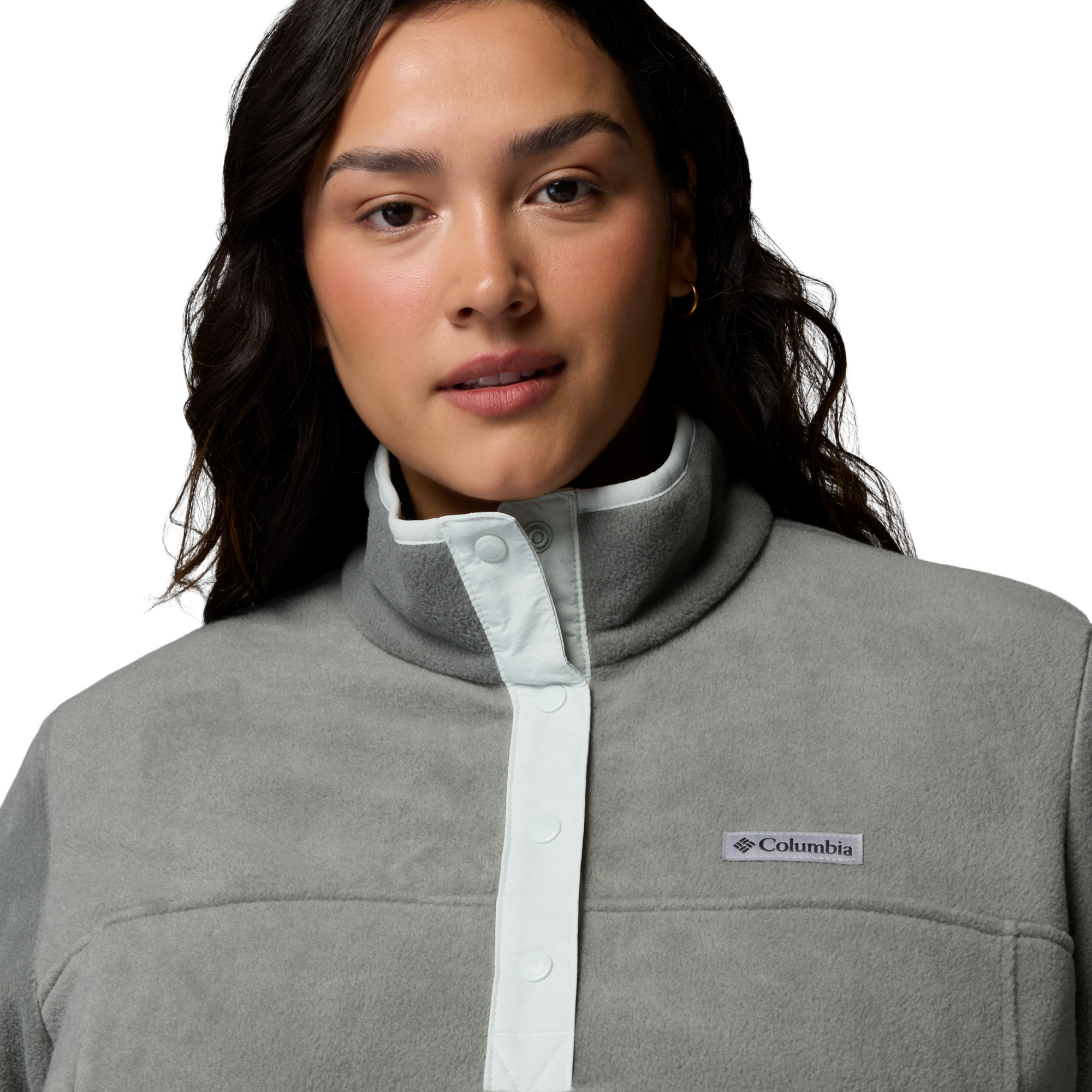 Columbia Women's Benton Springs Half Snap Fleece Top Sedona Sage Tea Light 342 2085651