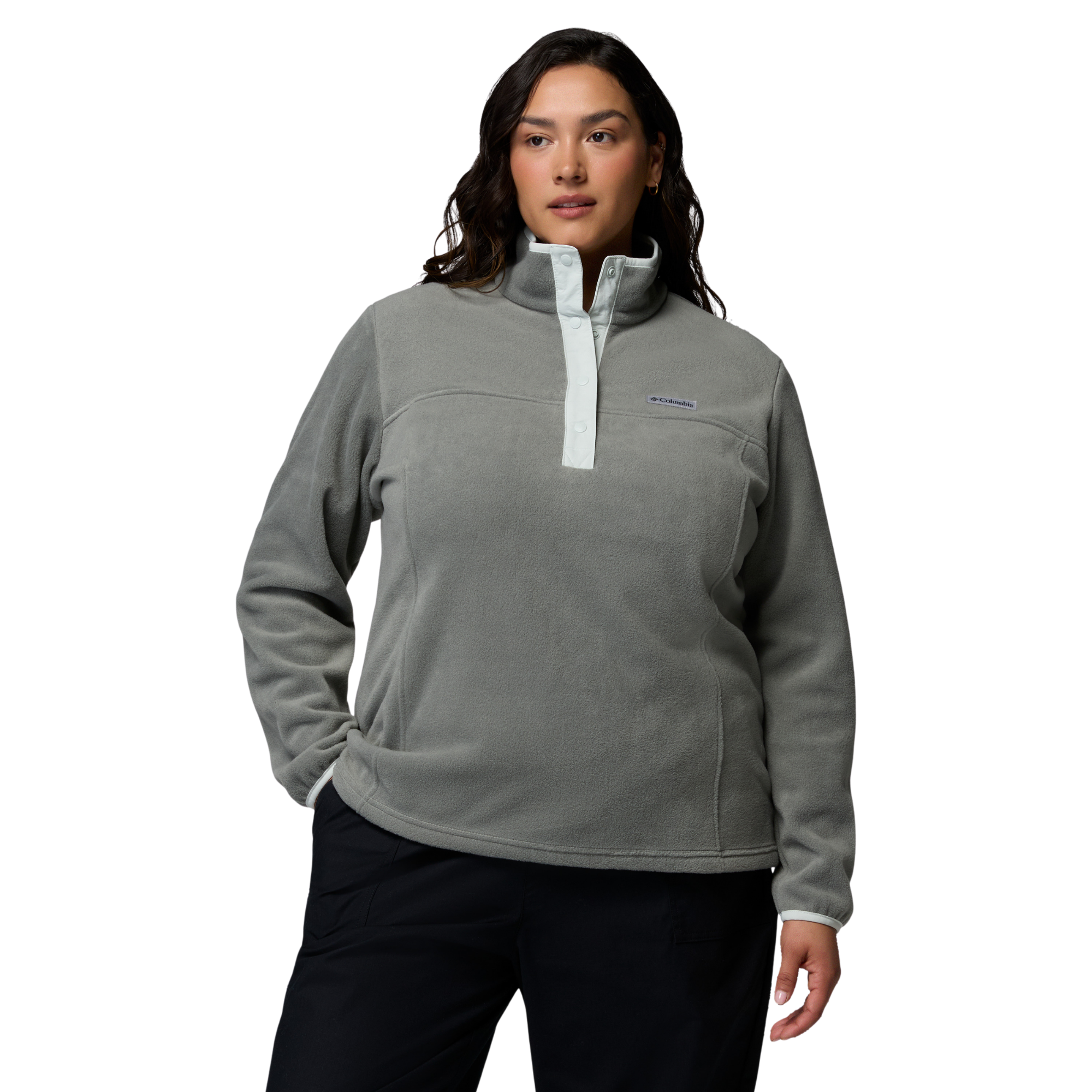 Columbia Women's Benton Springs Half Snap Fleece Top Sedona Sage Tea Light 342 2085651