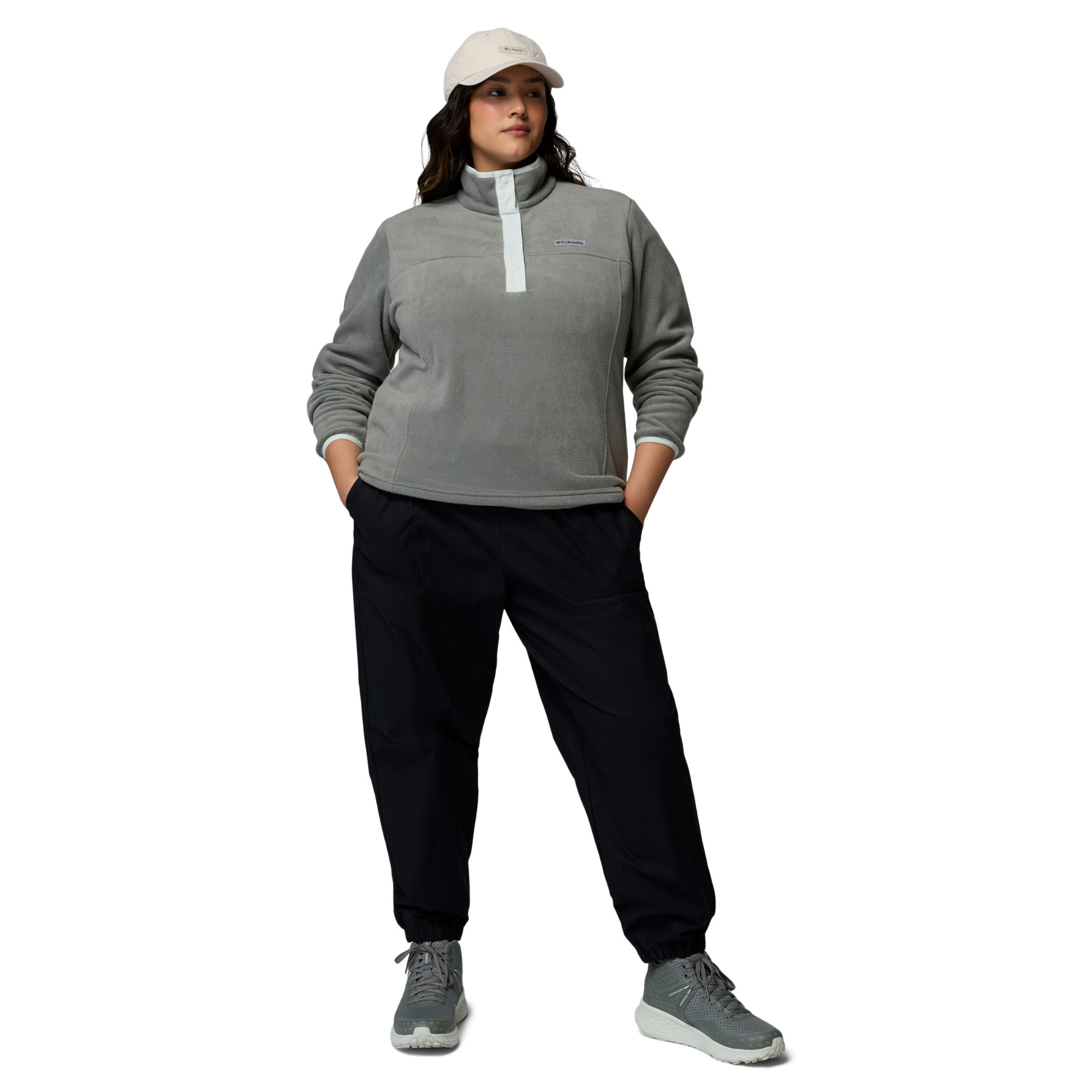 Columbia Women's Benton Springs Half Snap Fleece Top Sedona Sage Tea Light 342 2085651