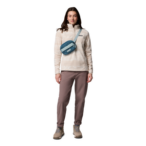 Columbia Women's Benton Springs Printed 1/2 Snap Fleece (Dark Stone Deschutes Days)