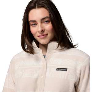 Columbia Women's Benton Springs Printed 1/2 Snap Fleece (Dark Stone Deschutes Days)