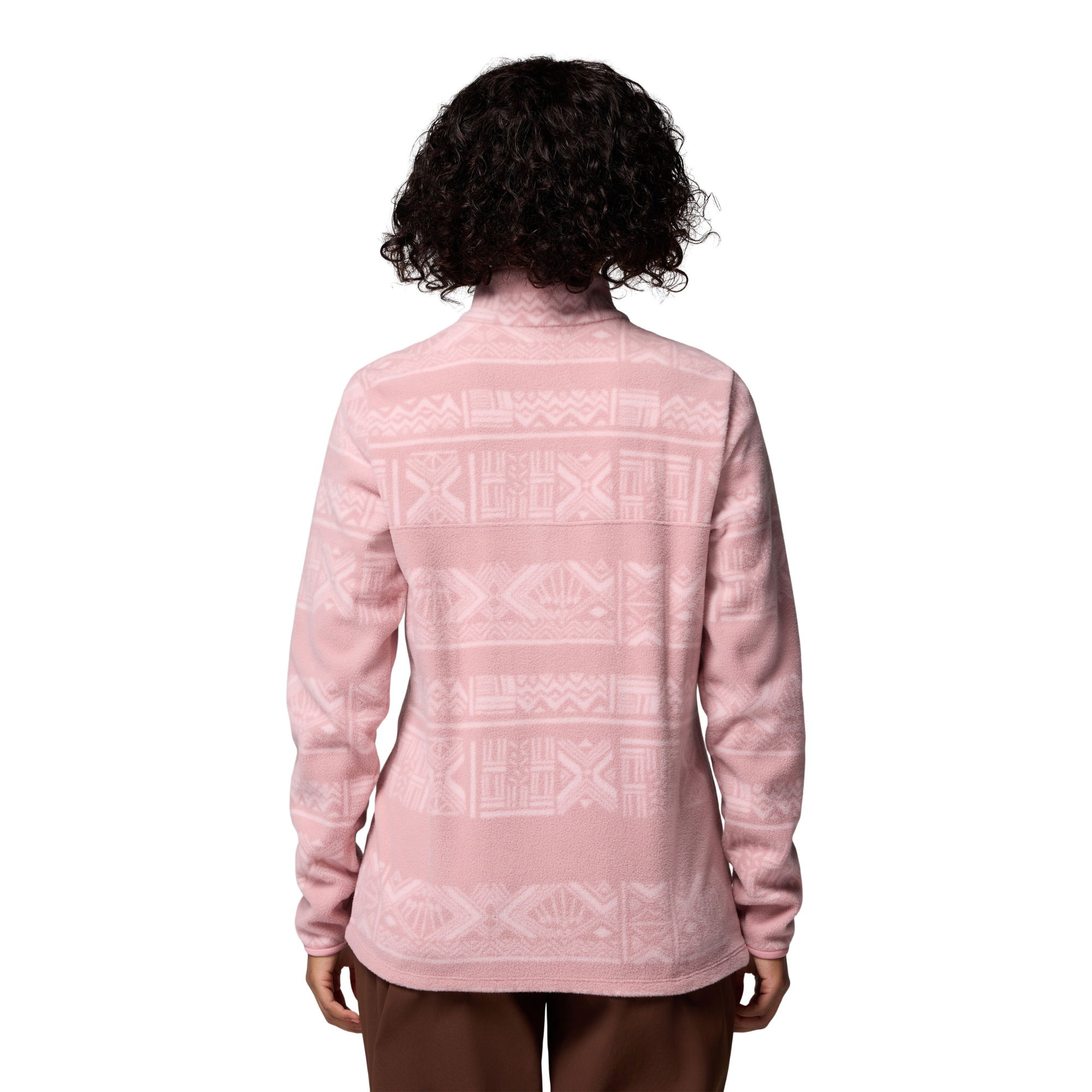 Columbia Women's Benton Springs Printed Half Snap Fleece (Eraser Pink Deschutes Days)