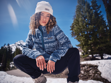 Load image into Gallery viewer, Columbia Women&#39;s Benton Springs Printed 1/2 Snap Fleece (Everblue Deschutes Days)
