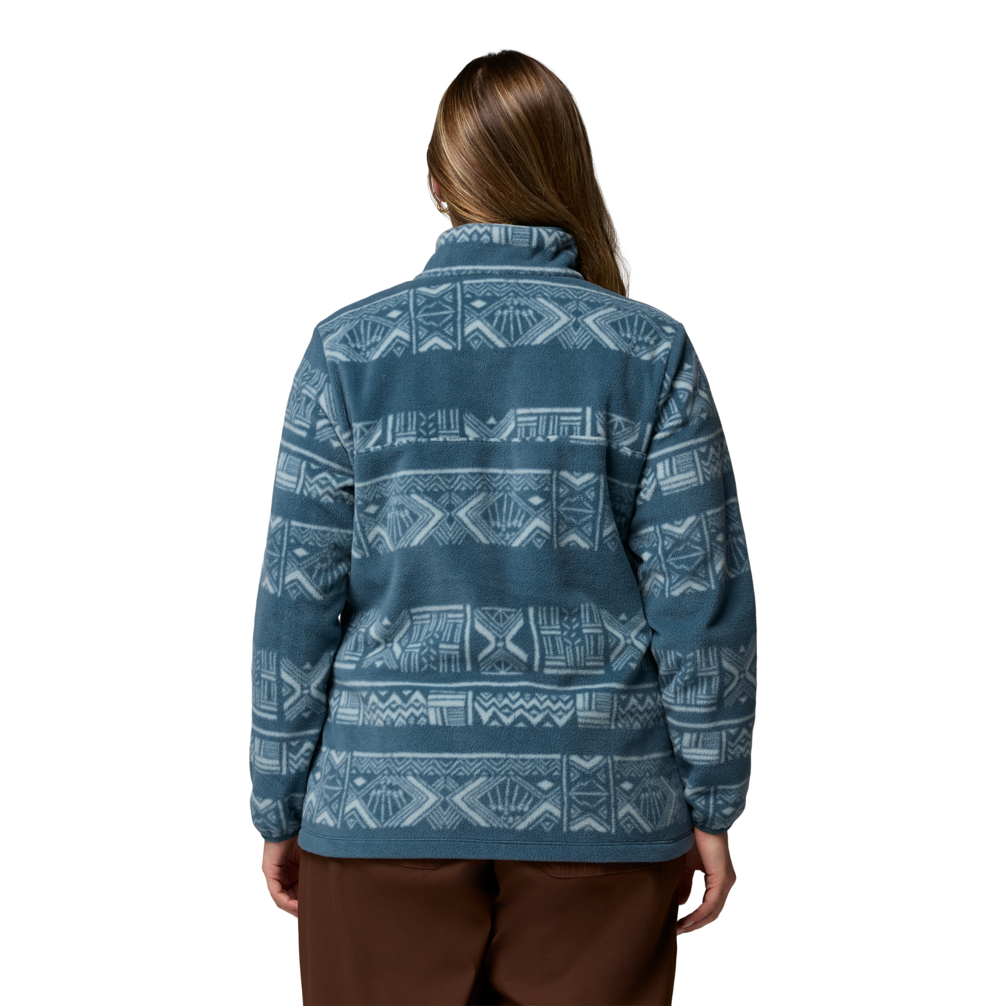 Columbia Women's Benton Springs Printed Half Snap Fleece (Everblue Deschutes Days)