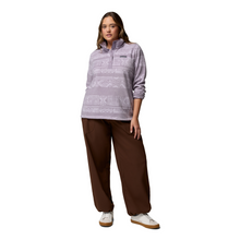 Load image into Gallery viewer, Columbia Women&#39;s Benton Springs Printed Half Snap Fleece (Shale Purple Deschutes Days)
