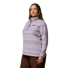 Load image into Gallery viewer, Columbia Women&#39;s Benton Springs Printed Half Snap Fleece (Shale Purple Deschutes Days)
