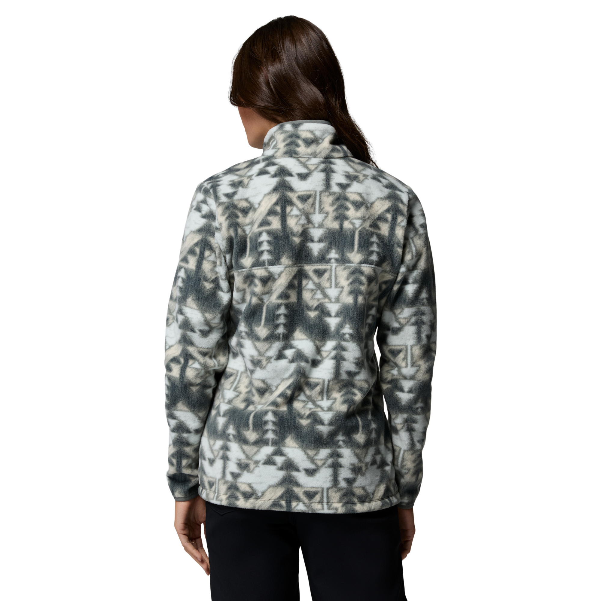Columbia Women's Benton Springs Printed Half Snap Fleece Top Sedona Sage Sketchup 342 2085611