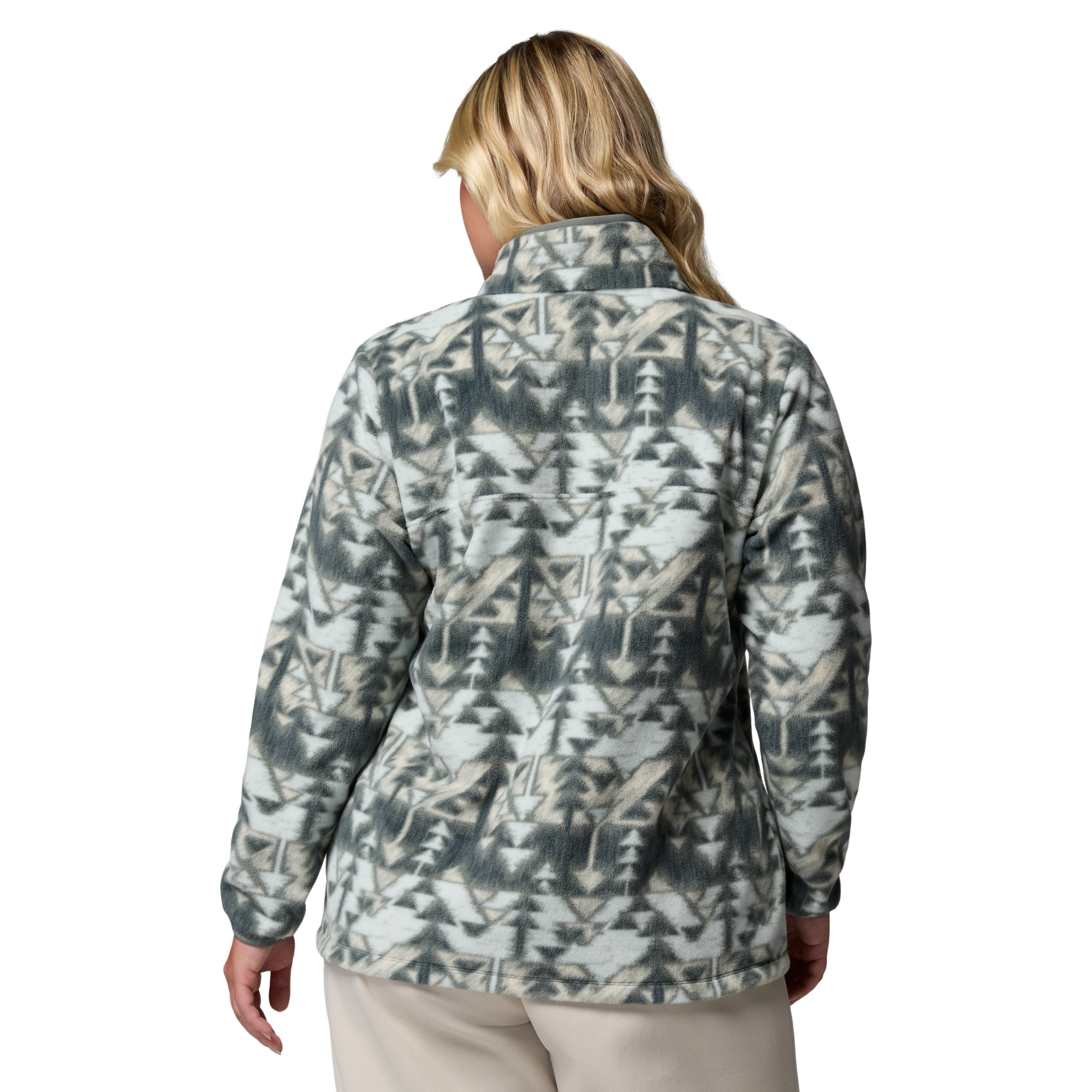 Columbia Women's Benton Springs Printed Half Snap Fleece Top Sedona Sage Sketchup 342 2085611