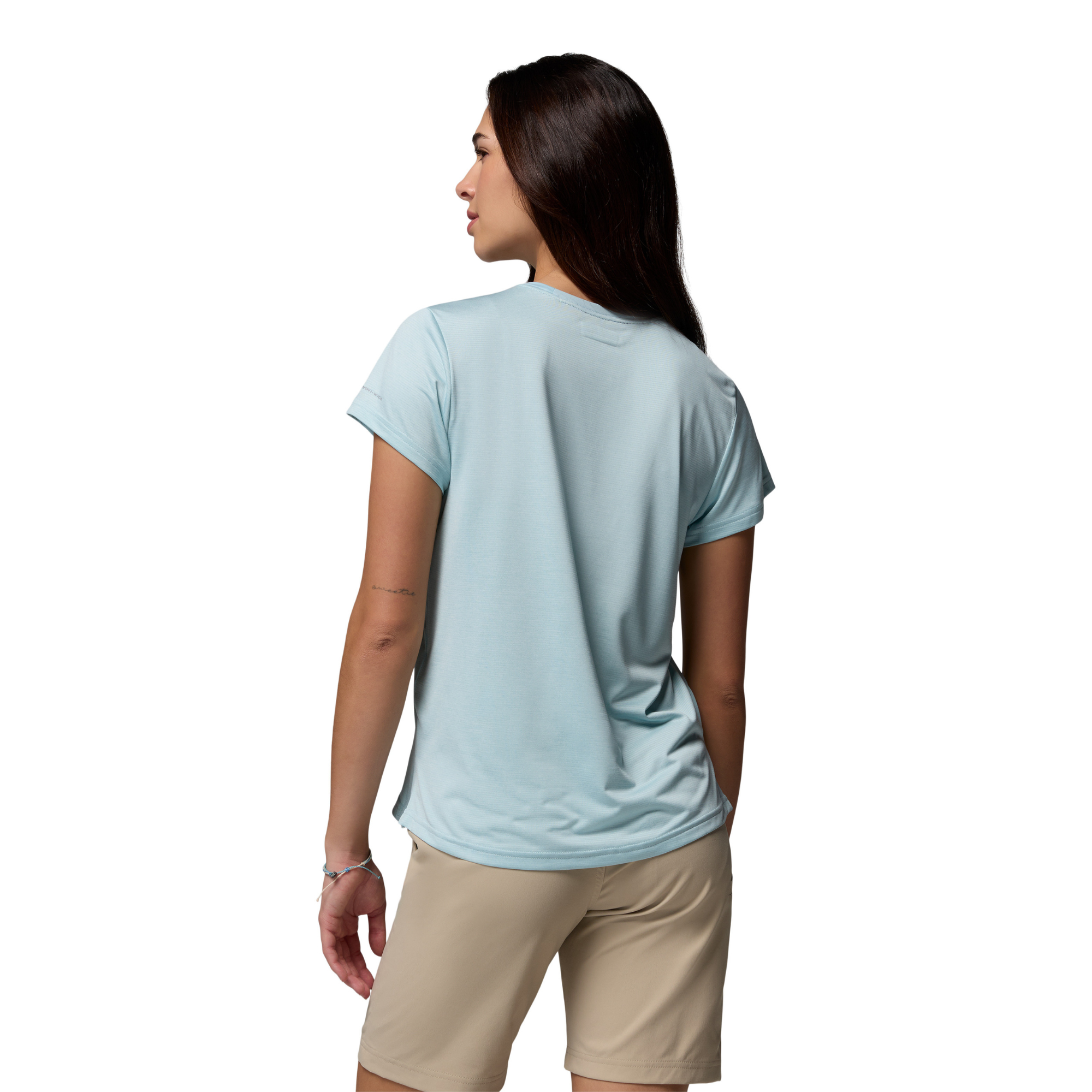 Columbia Women's BlueVista Hill Short Sleeve Technical Tee (Marine Light Heather)