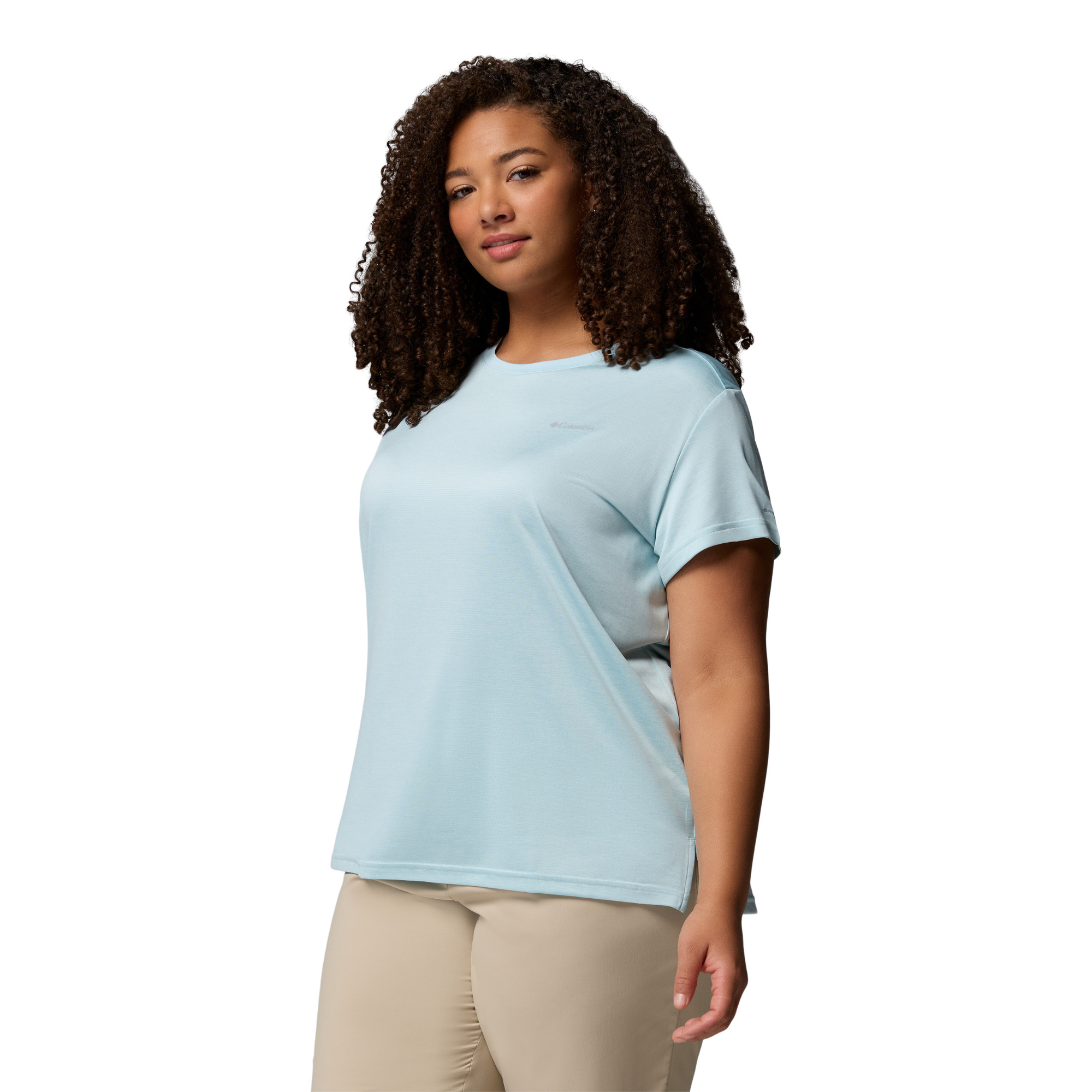 Columbia Women's BlueVista Hill Short Sleeve Technical Tee (Marine Light Heather)