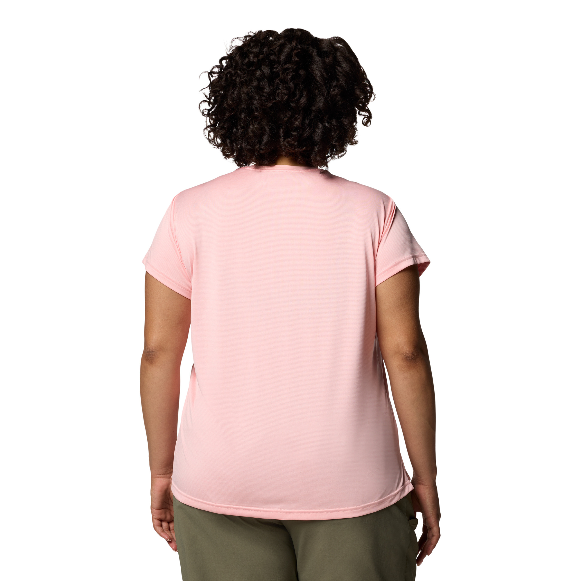 Columbia Women's BlueVista Hill Short Sleeve Technical Tee (Pink Sand Heather)