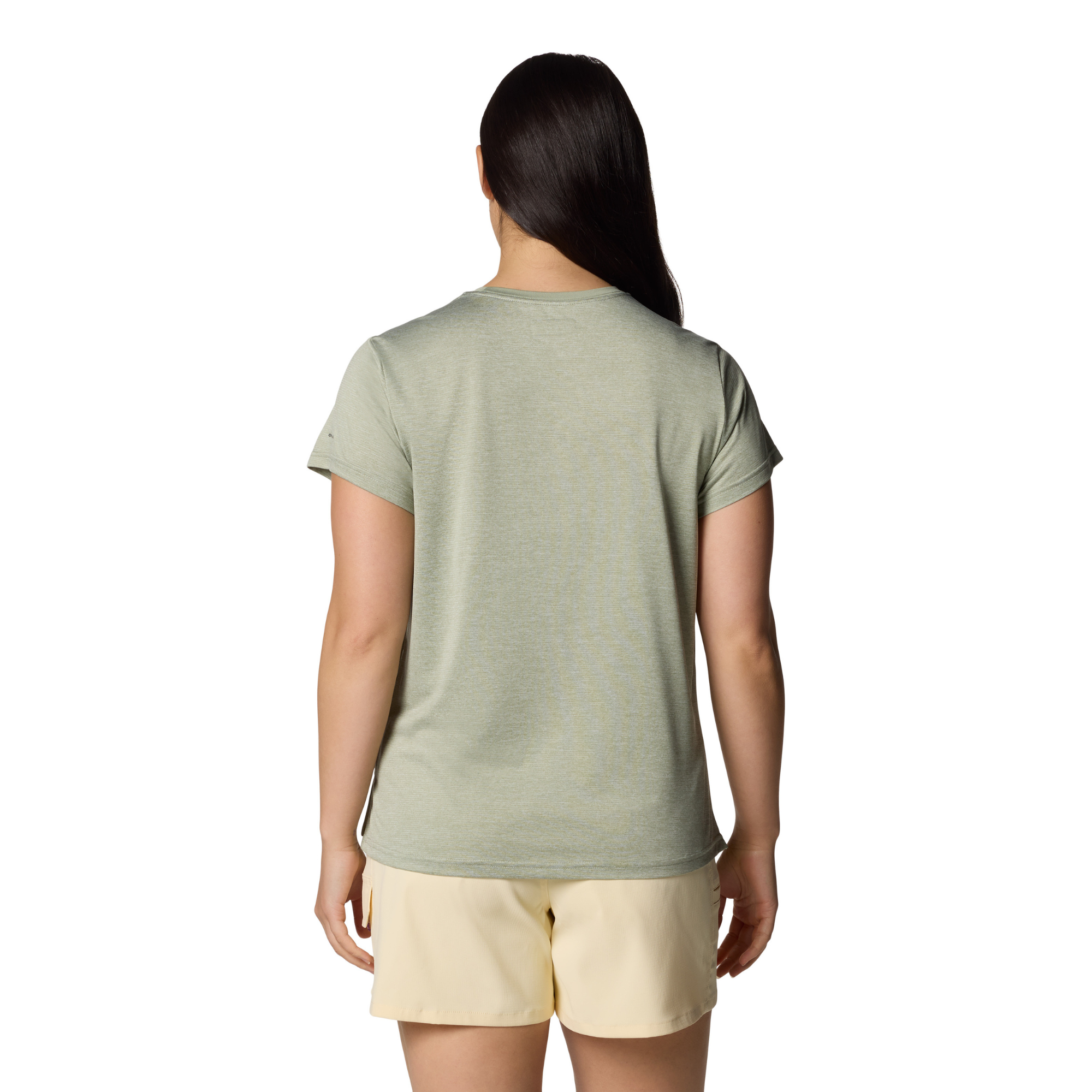 Columbia Women's BlueVista Hill Short Sleeve Technical Tee (Safari Heather)
