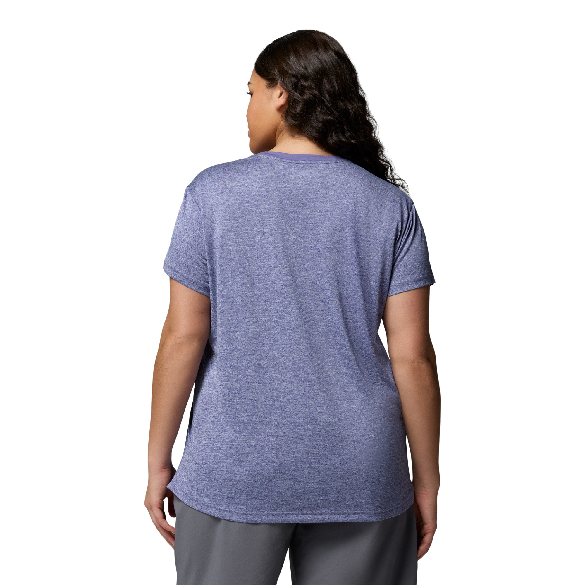 Columbia Women's BlueVista Hill Short Sleeve Technical Tee (Stormwatch Heather)