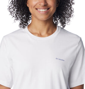 Columbia Women's Boundless Beauty Logo Short Sleeve Tee (White/Simple Gorge)