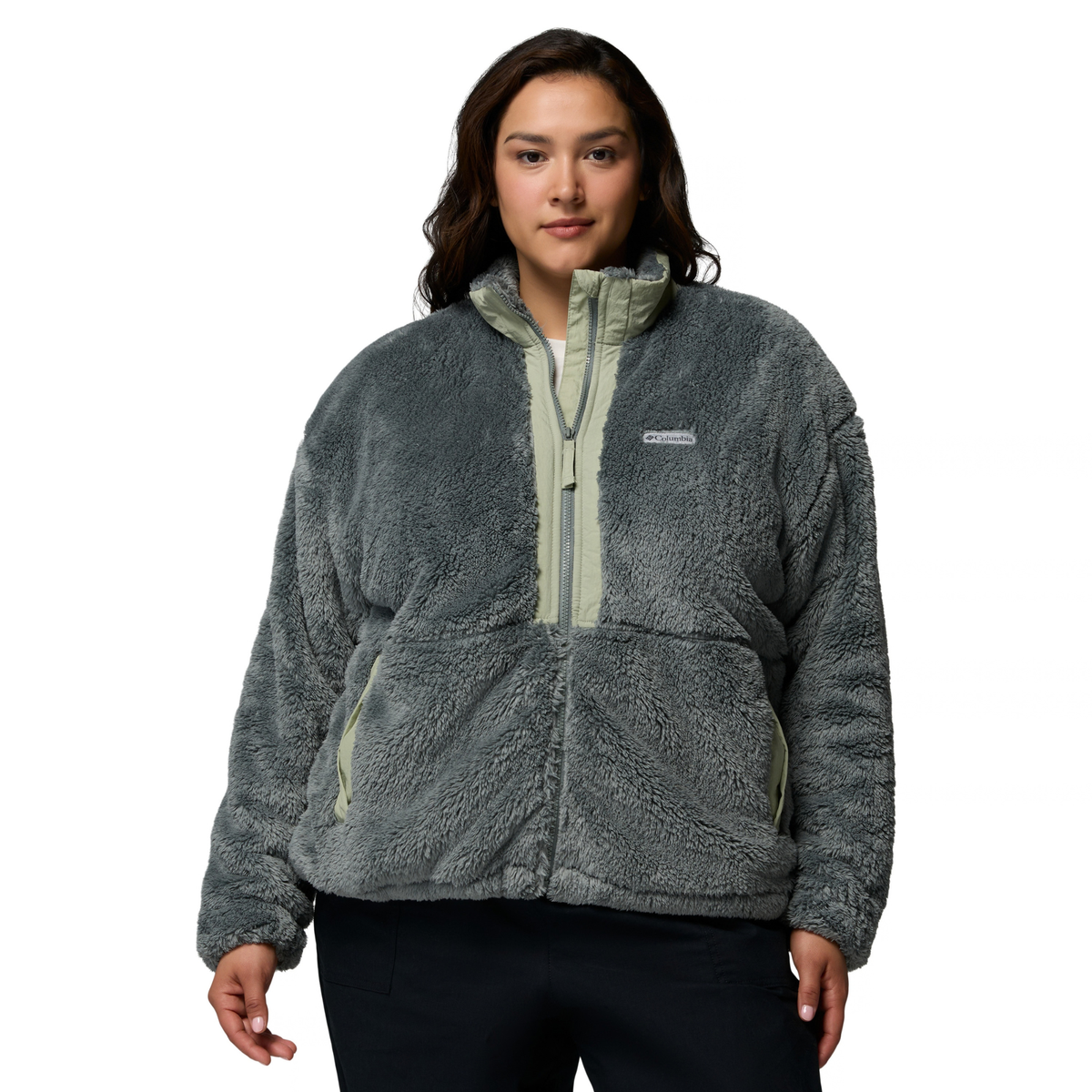 Columbia Women's Boundless Discovery Sherpa II Full Zip Fleece (Sedona Sage/Safari)