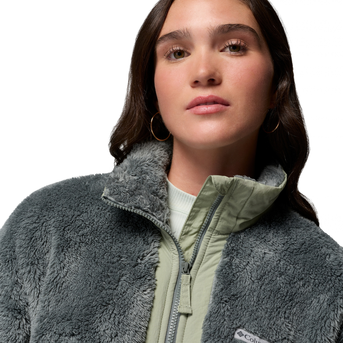 Columbia Women's Boundless Discovery Sherpa II Full Zip Fleece (Sedona Sage/Safari)
