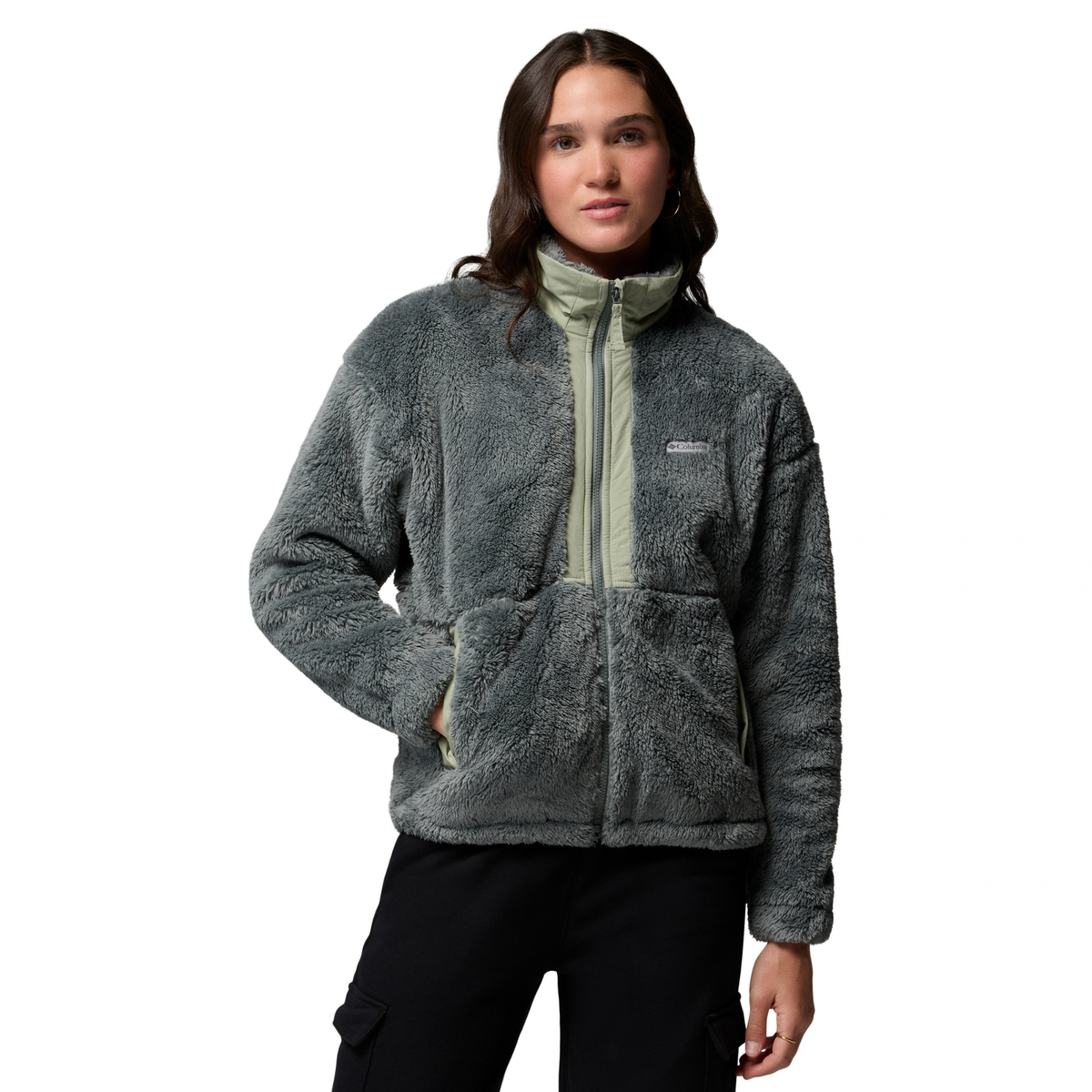 Columbia Women's Boundless Discovery Sherpa II Full Zip Fleece (Sedona Sage/Safari)